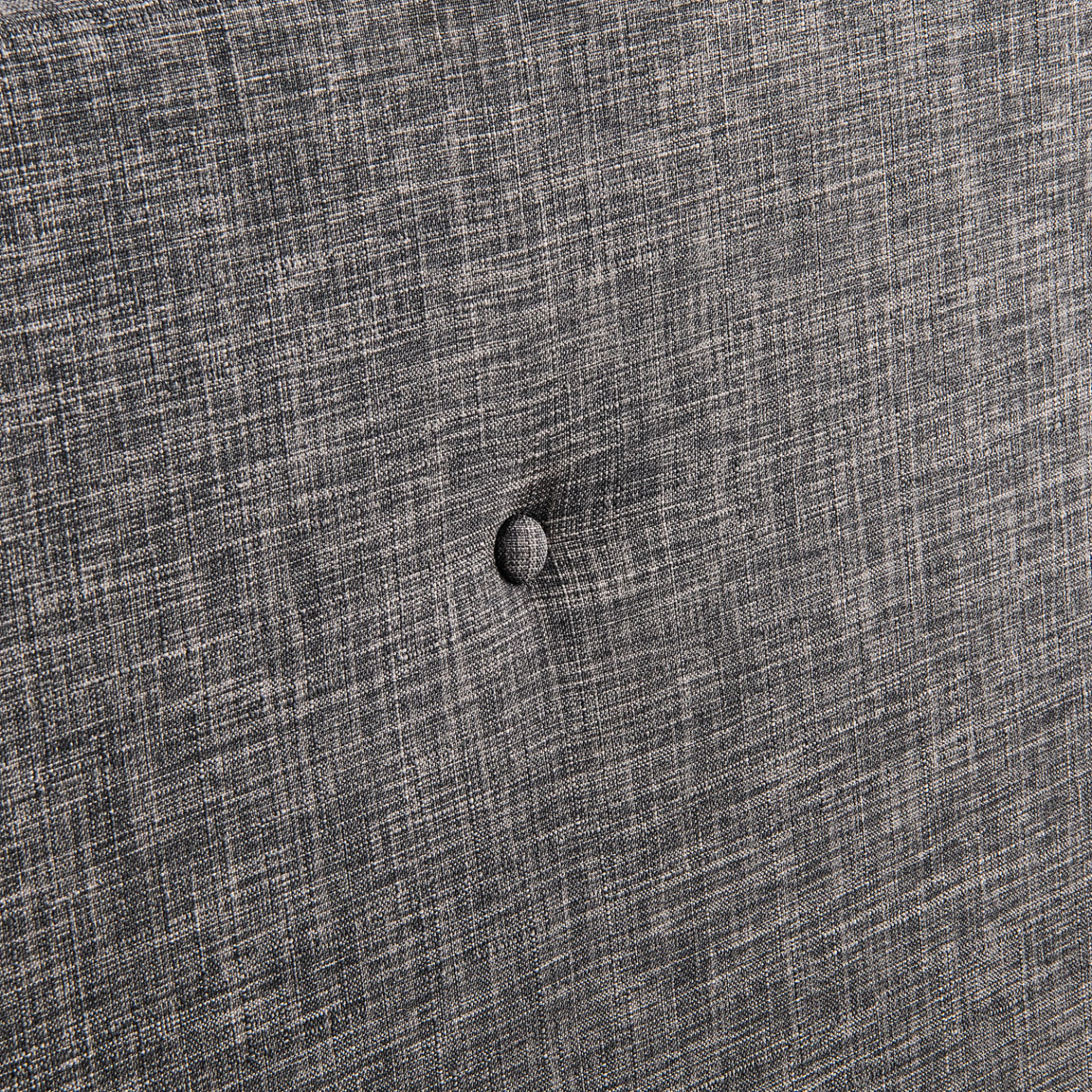 Voir la diapositive 5 : ID MARKET Lit coffre double scandinave lulea avec tête de lit et sommier 140 x 190 cm tissu gris anthracite