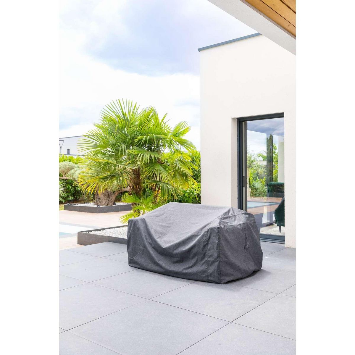 HESPERIDE Housse de protection pour canapé S HAMBO - 160 x 115 x 100 cm - Gris