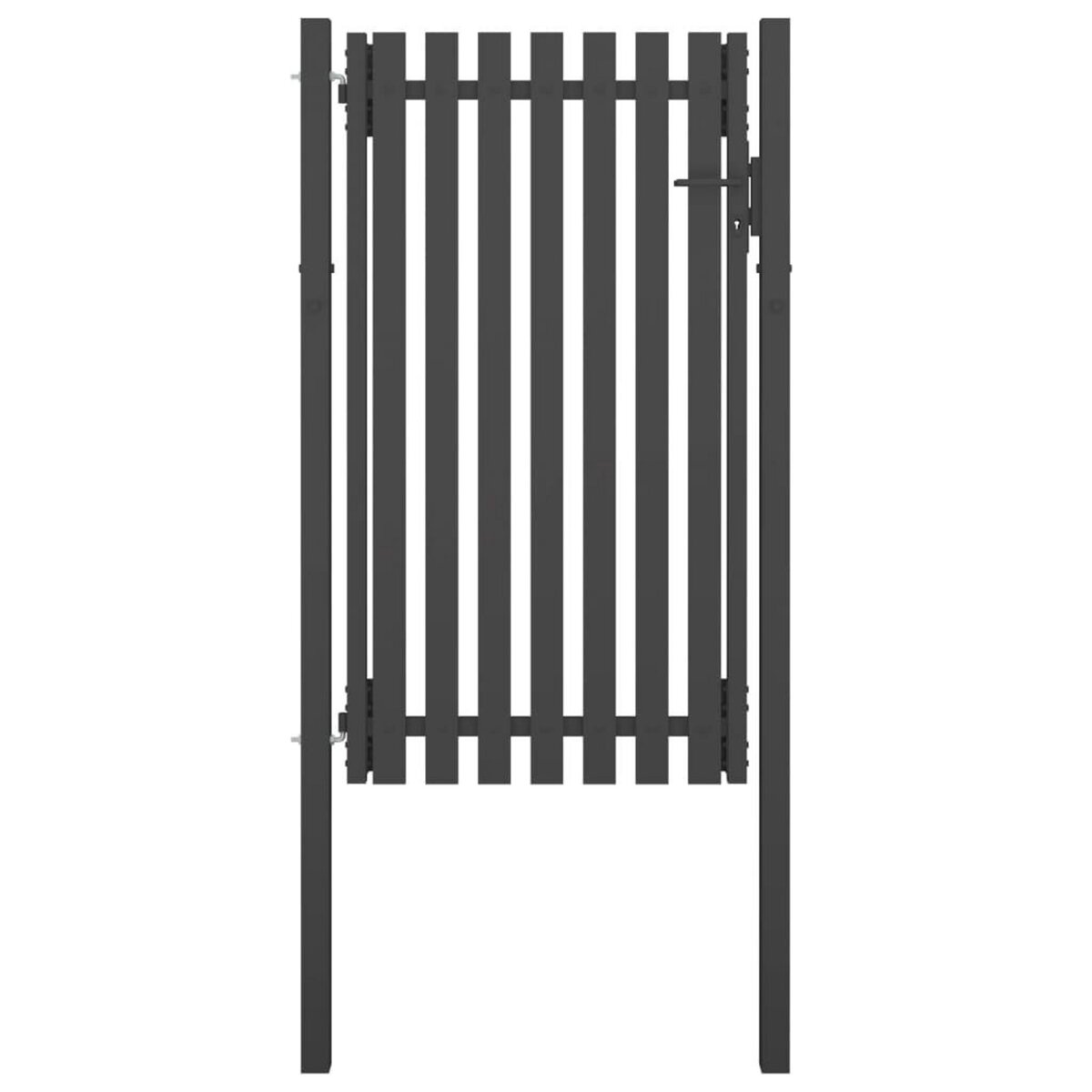 VIDAXL Portail de cloture de jardin Acier 1x2,25 m Anthracite
