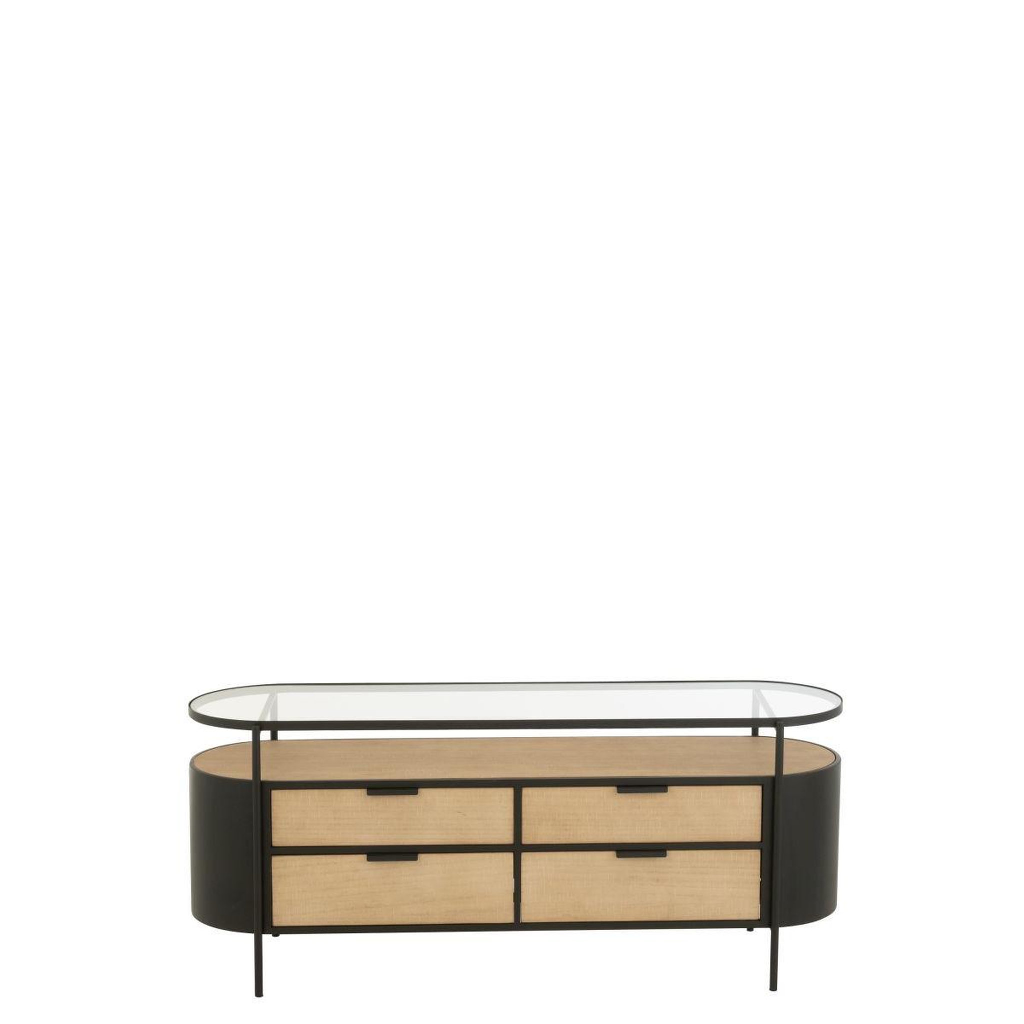 Voir la diapositive 2 : J-LINE Buffet 4 tiroirs  bya  133cm naturel