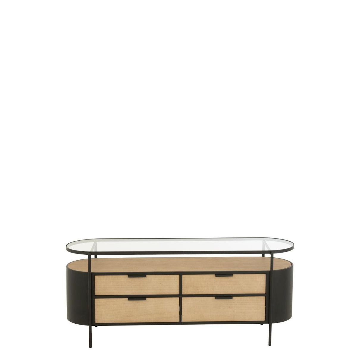 Paris Prix Buffet 4 Tiroirs  Bya  133cm Naturel
