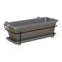 Voir la diapositive 1 : ARTEVASI ARTEVASI - Kit balcon Jardiniere venezia 50cm anthracite 50 x 19,5 x h16,3 cm - 1,13l