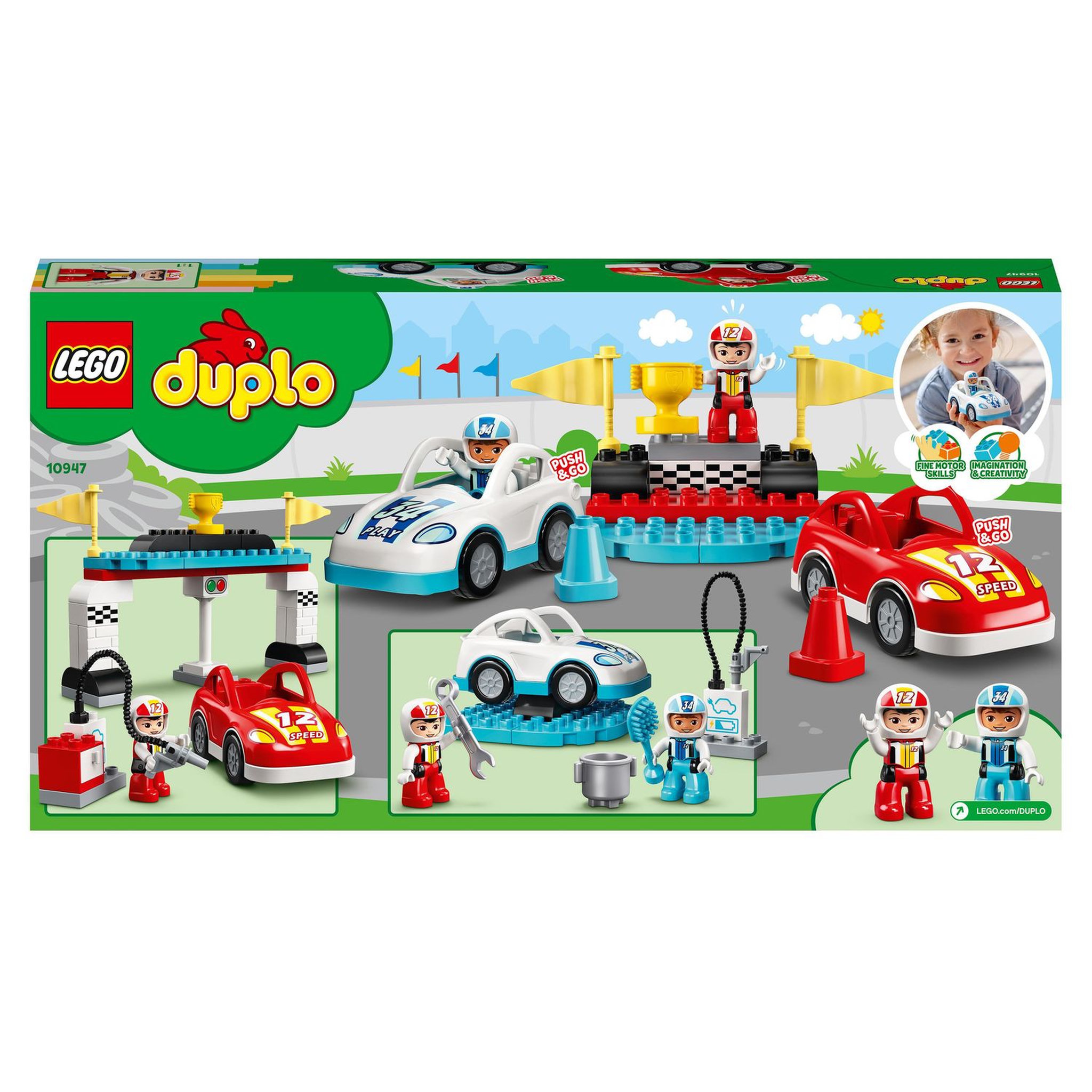 Voir la diapositive 8 : LEGO DUPLO 10947 - Ma ville Race Cars 