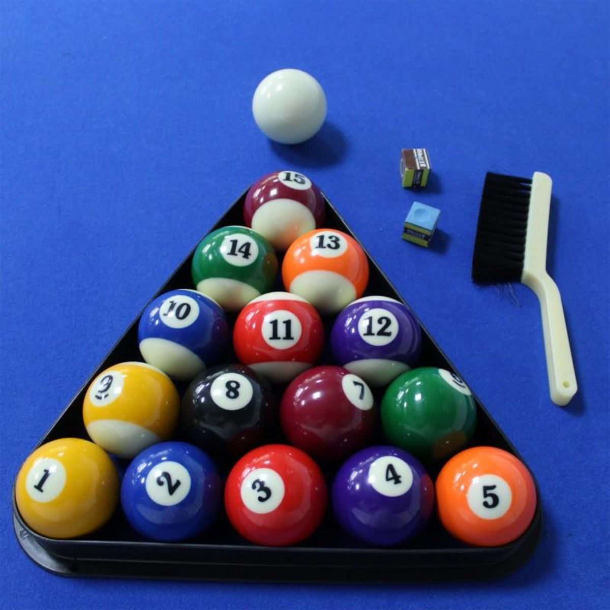 PLAY4FUN Billard pliable, Table de Billard avec Accessoires, 193 x 109 x 81 cm - Noir et Tapis Bleu