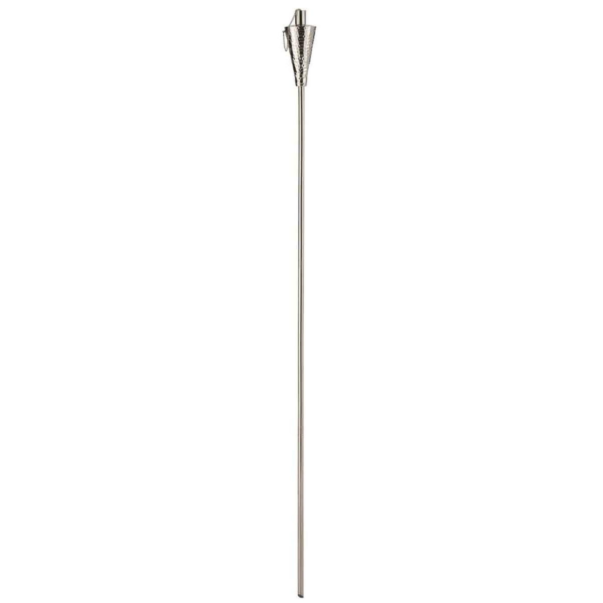 Voir la diapositive 1 : J-LINE Torche de jardin design  conique  156cm argent