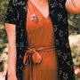 Voir la diapositive 5 : Graine créative Kit de broderie sur vêtement nature