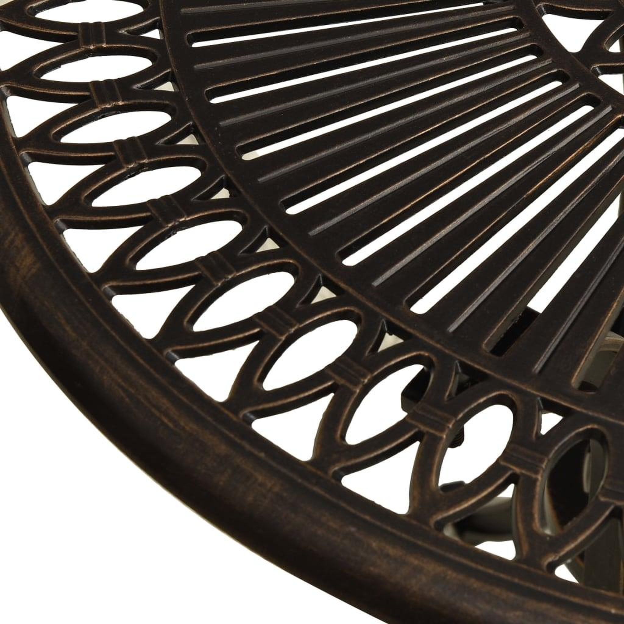 Voir la diapositive 4 : VIDAXL Table de jardin Bronze 62x62x65 cm Aluminium coule