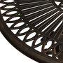 Voir la diapositive 4 : VIDAXL Table de jardin Bronze 62x62x65 cm Aluminium coule