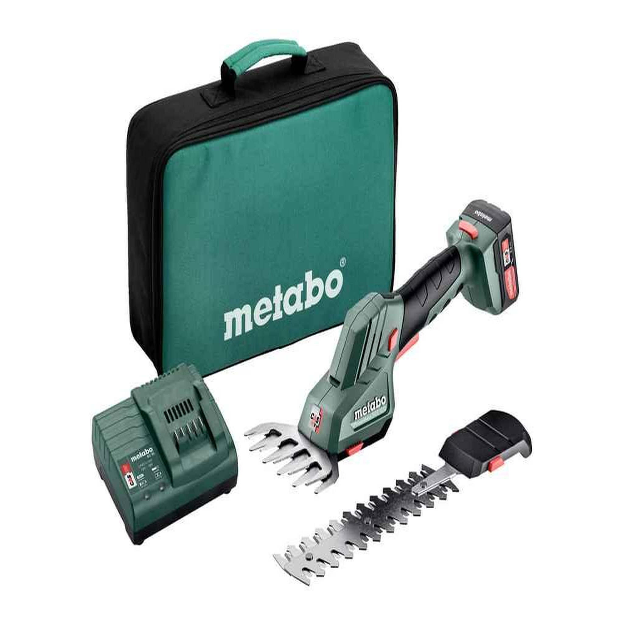 METABO SAS Taille-bordures 12 V PowerMaxx SGS 12 Q - 1x 2,0 Ah Li-Power, SC 30, coffret