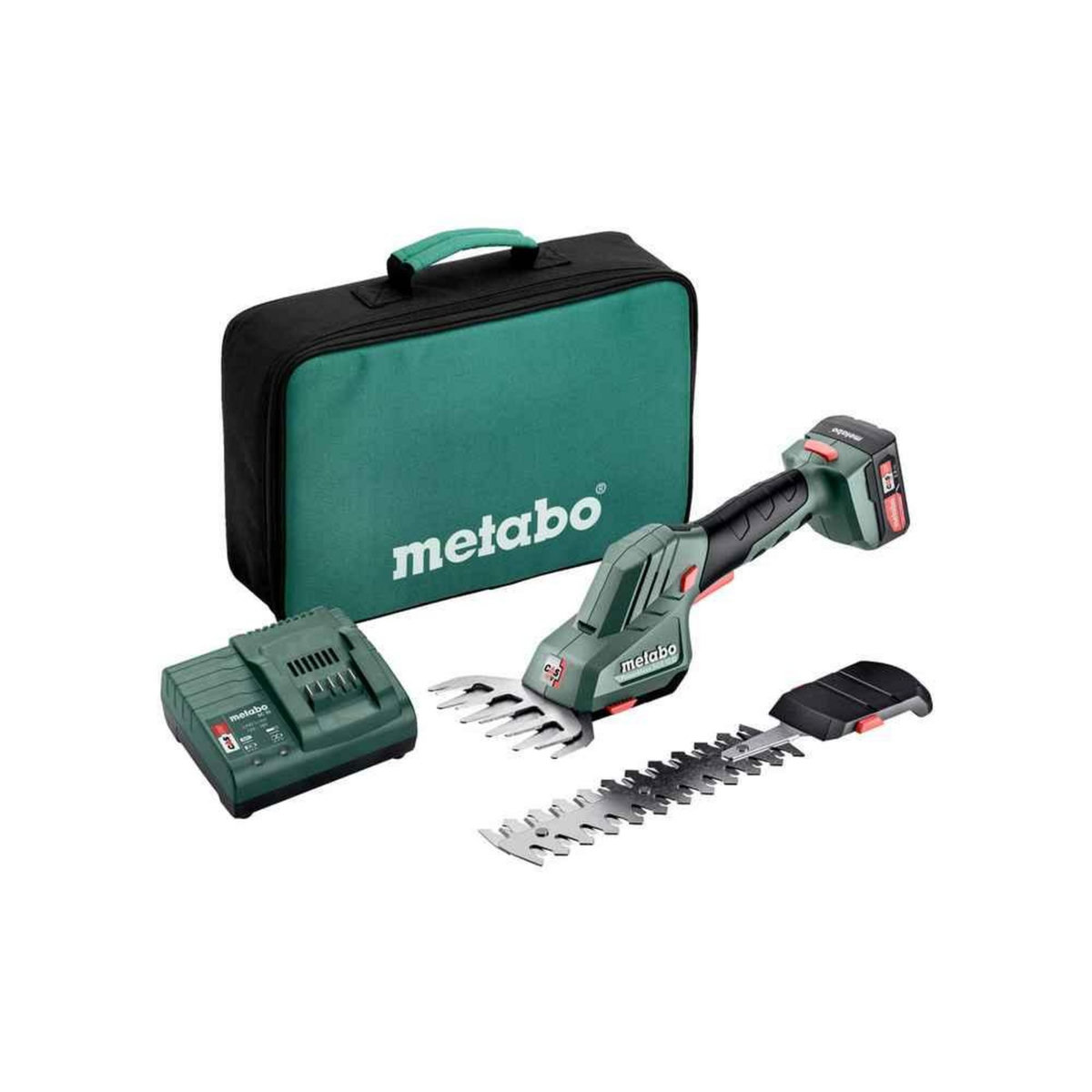 METABO SAS Taille-bordures 12 V PowerMaxx SGS 12 Q - 1x 2,0 Ah Li-Power, SC 30, coffret