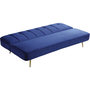 Voir la diapositive 4 : Habitat et Jardin Canapé Clic Clac en velours  James  - 180 x  83 x 75 cm - 3 places - Bleu foncé