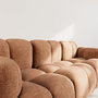 Voir la diapositive 4 : LISA DESIGN Grace - canapé modulable 3 places en velours texturé