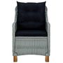 Voir la diapositive 4 : VIDAXL Chaises de jardin avec coussins lot de 2 Resine tressee