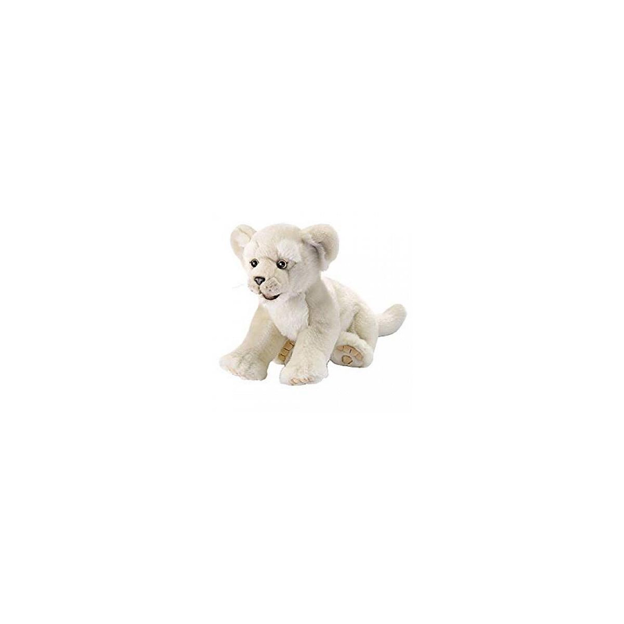 Anima Lionceau blanc couché 32cm