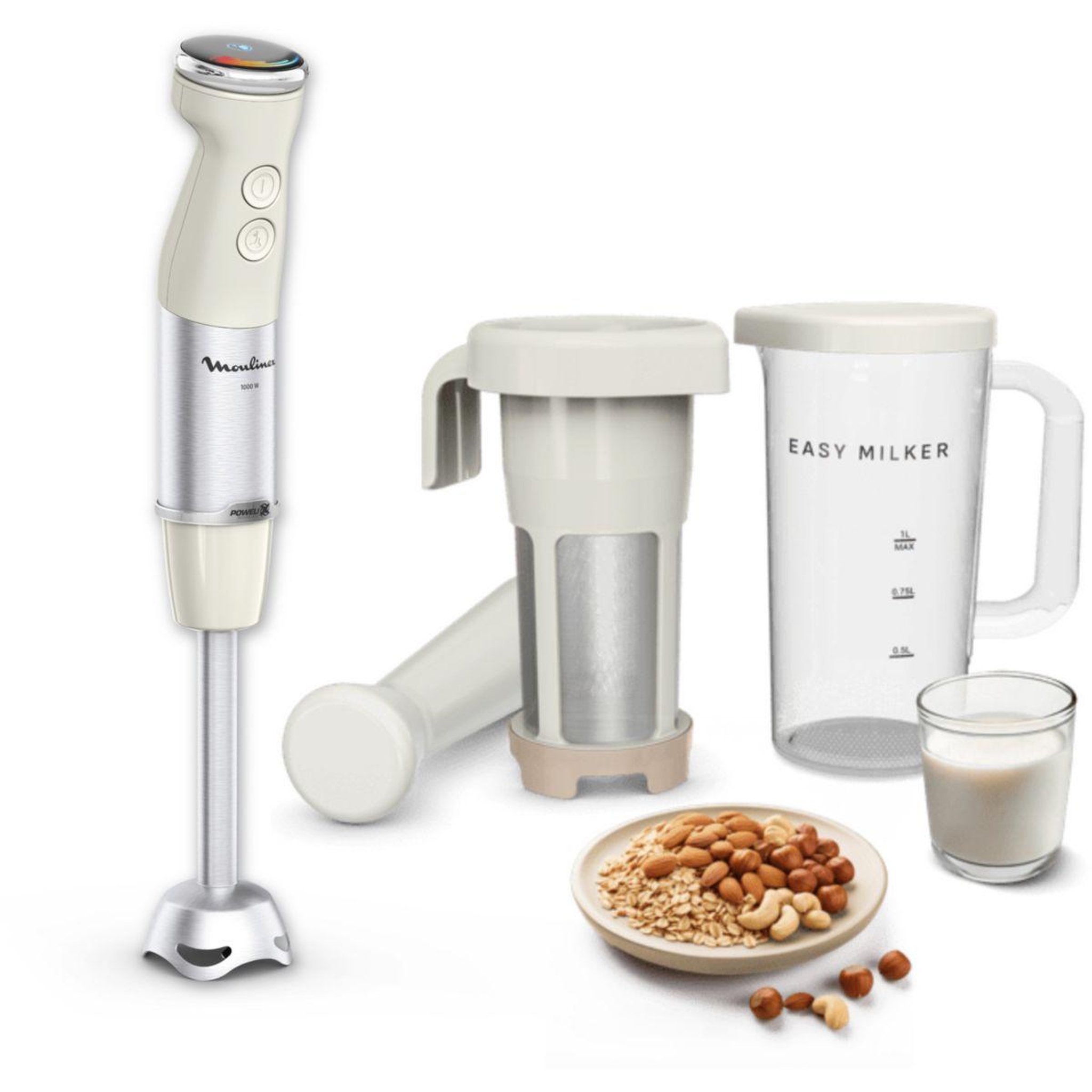 MOULINEX Blender easy milker & quickchef+ vd70pae0