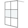 Voir la diapositive 2 : VIDAXL Paroi de douche Noir 140x195 cm Verre ESG demi-depoli