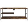 Voir la diapositive 4 : VIDAXL Table basse chene fume 90x49x40 cm bois d'ingenierie