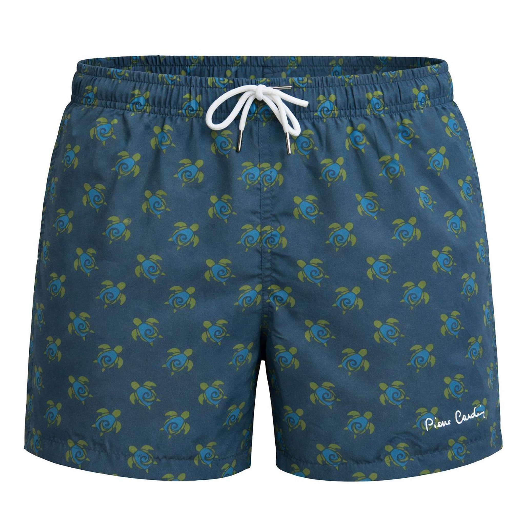 Voir la diapositive 1 : PIERRE CARDIN Boardshort homme avec ceinture tout élastiquée turtle