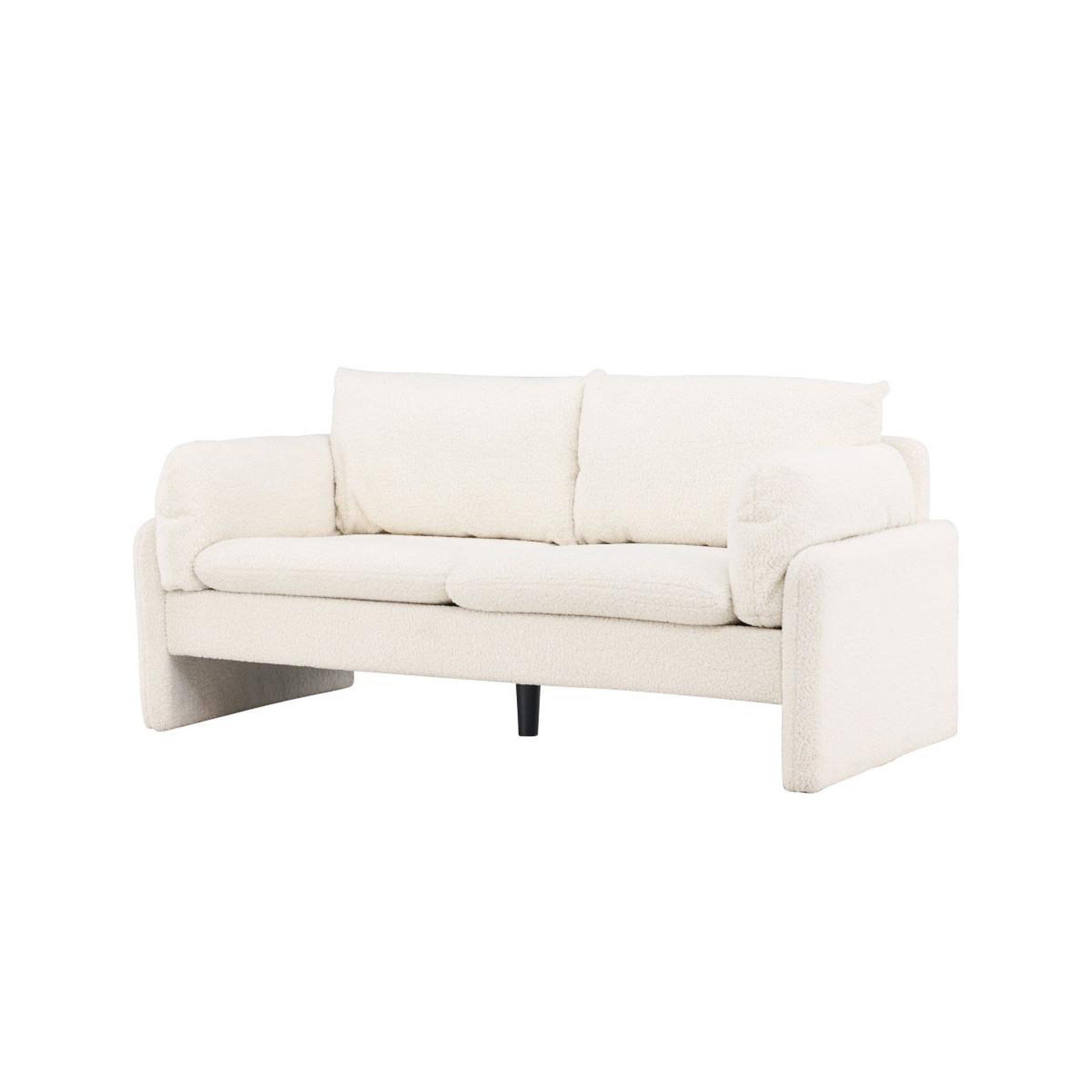 Voir la diapositive 3 : Paris Prix Canapé 2 places bouclette  vindel  184cm blanc