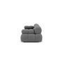 Voir la diapositive 4 : LISA DESIGN Ruby - canapé droit modulable 3 places en velours texturé