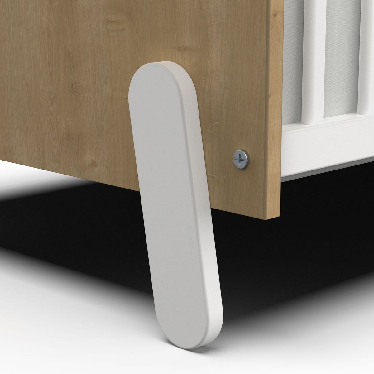 Lit bébé 60x120 cm sommier 3 positions blanc LILAS