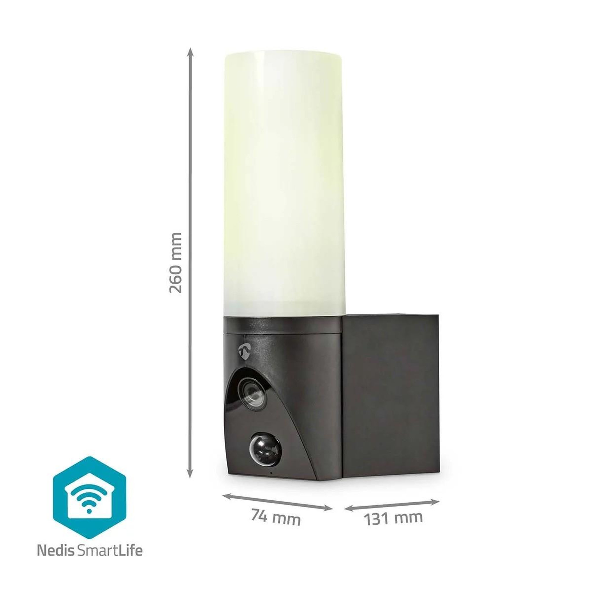 Voir la diapositive 3 : NEDIS Caméra de sécurité Extérieure Wi-Fi Full HD Détection de mouvement Vision Nocturne éclairage 1000 lumens IP65  Nedis