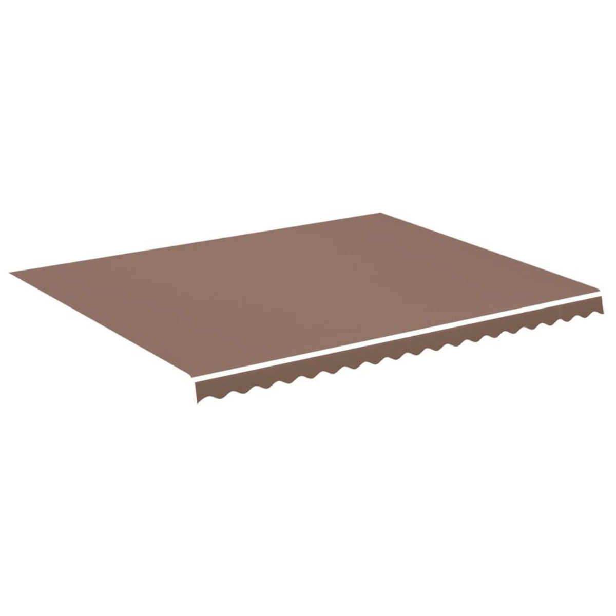 VIDAXL Tissu de remplacement pour auvent Marron 4,5x3,5 m