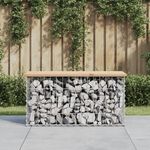 VIDAXL Banc de jardin design de gabion 83x31,5x42cm bois massif de pin