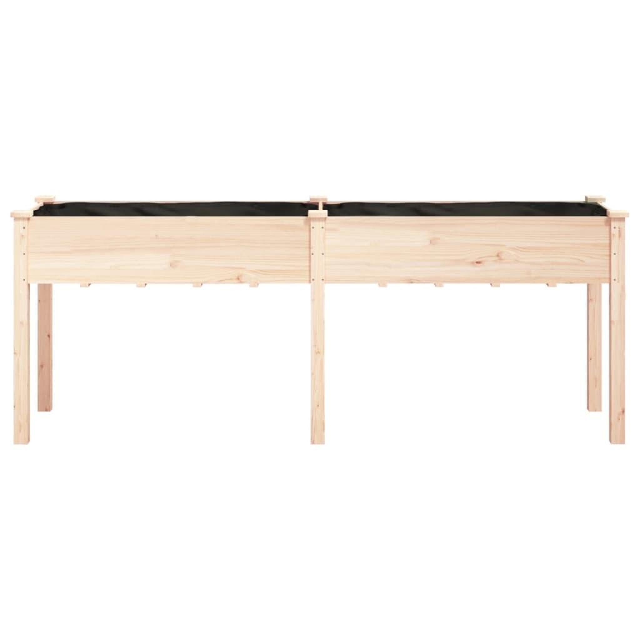 Voir la diapositive 4 : VIDAXL Jardiniere avec doublure 203x53x76 cm bois massif de sapin