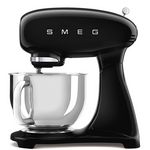 SMEG Robot pâtissier multifonctions 4.8l 1000w noir - SMF05BLEU