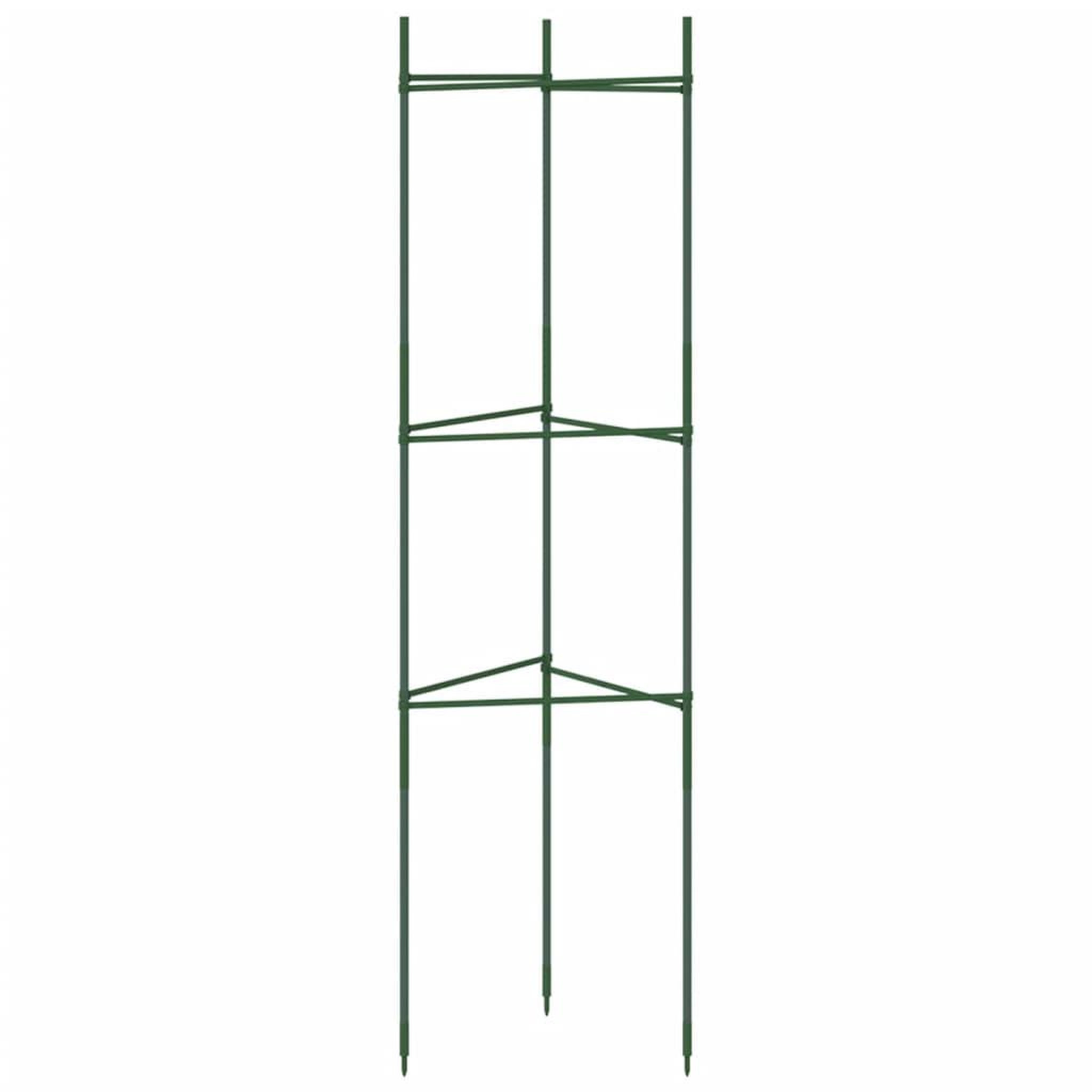 Voir la diapositive 5 : VIDAXL Cages a tomates 4 pcs 116 cm acier et PP