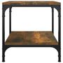 Voir la diapositive 5 : VIDAXL Table d'appoint Chene fume 40x40x40 cm Bois d'ingenierie