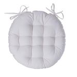 ATMOSPHERA Lot 2x Galette de chaise ronde Alix. Coloris disponibles : Bleu, Vert, Marron, Rouge, Gris, Jaune