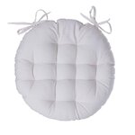 ATMOSPHERA Lot 2x Galette de chaise ronde Alix. Coloris disponibles : Bleu, Jaune, Vert, Marron, Orange, Gris