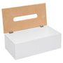 Voir la diapositive 2 : FIVE Boîte à Mouchoirs Déco  Modern  25cm Blanc