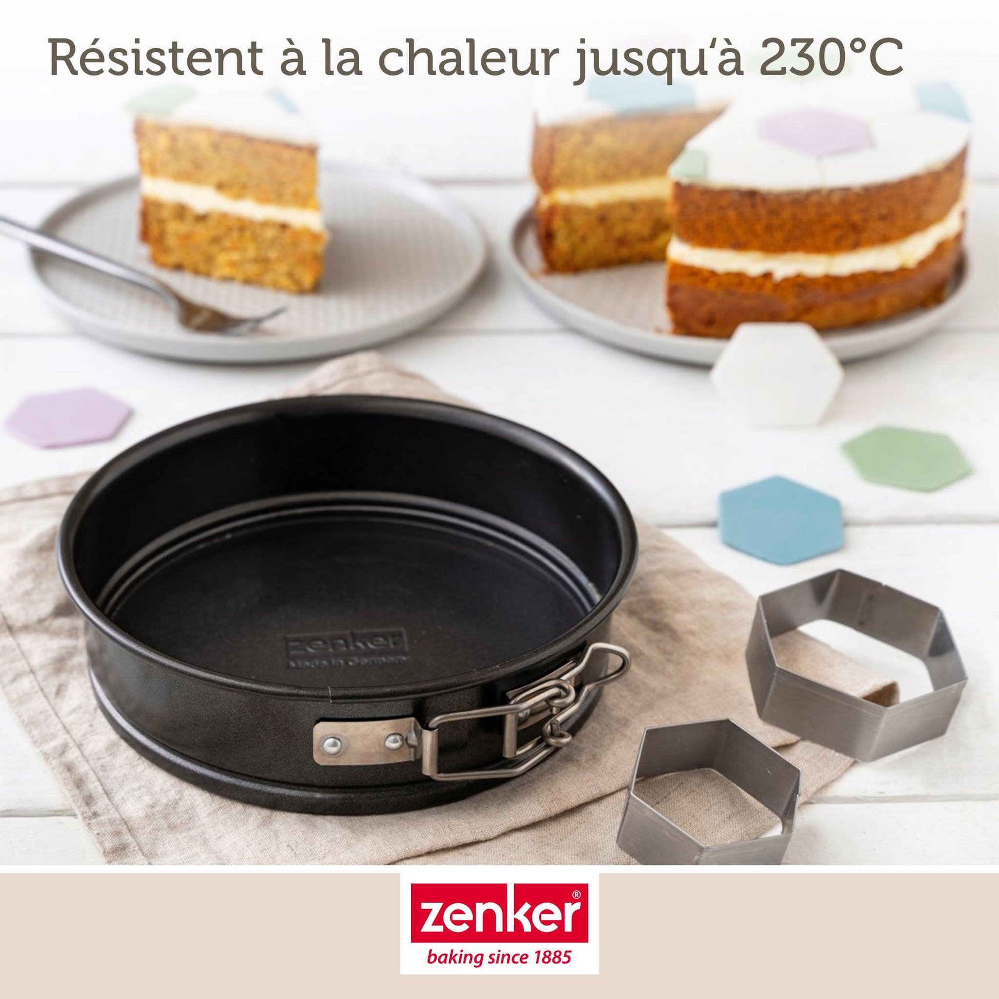 Voir la diapositive 6 : ZENKER Lot de 2 mini moules à manqué à charnière de 16 cm et 18 cm zenker special mini