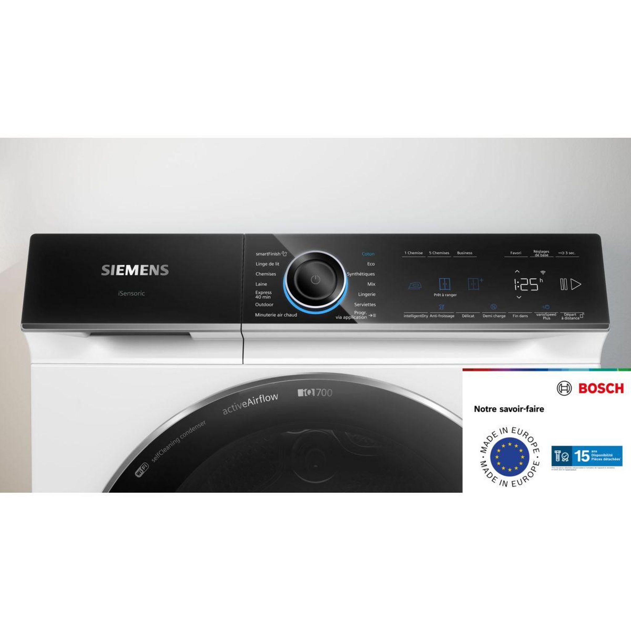 Voir la diapositive 2 : Siemens Sèche linge pompe à chaleur wr47b2c0fr