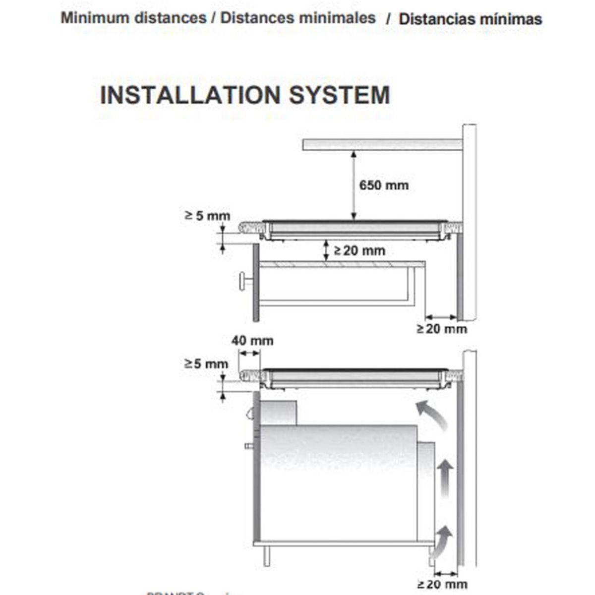 BRANDT Plaque vitrocéramique BPV2320B