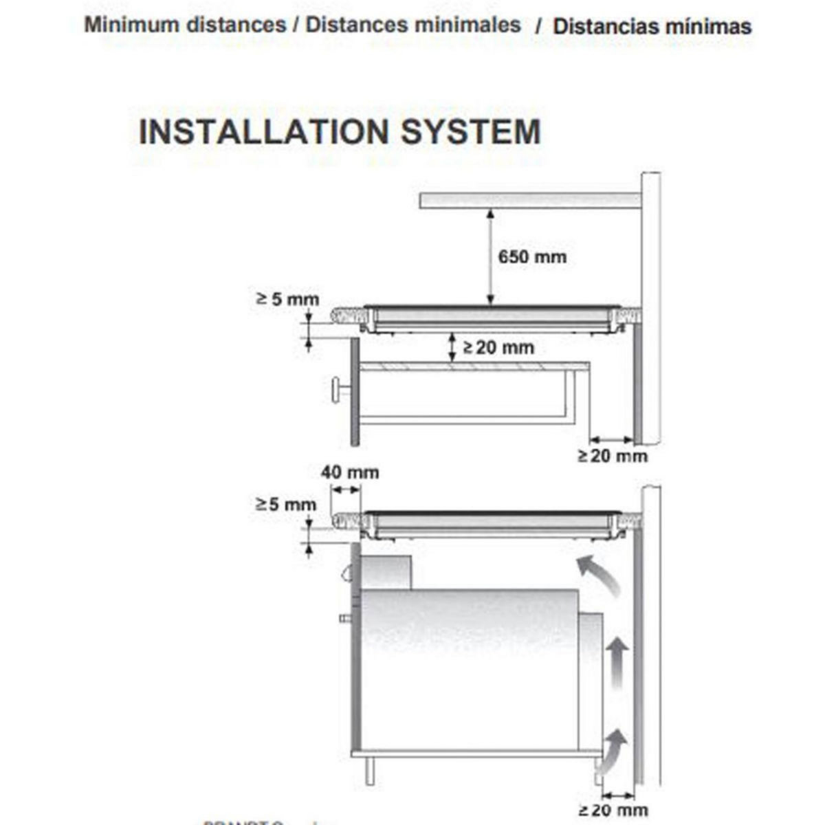 BRANDT Plaque vitrocéramique BPV2320B