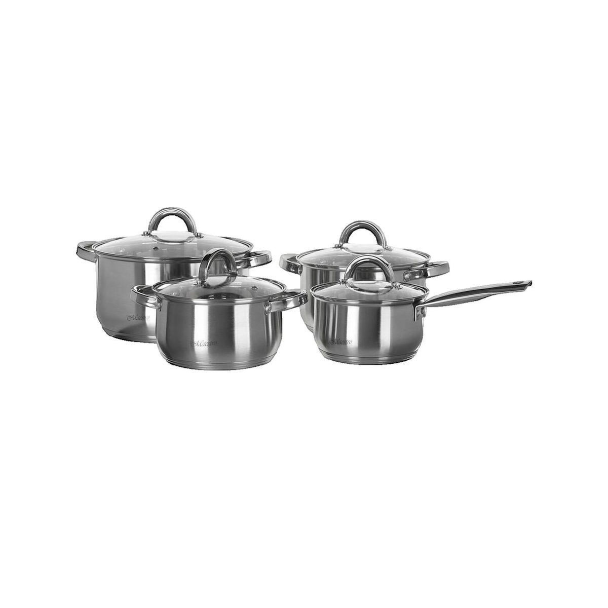 HELLO MAESTRO Ensemble de casseroles Maestro MR-2021 argent