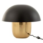 Paris Prix Lampe à Poser  Champignon Métal  50cm Noir & Or