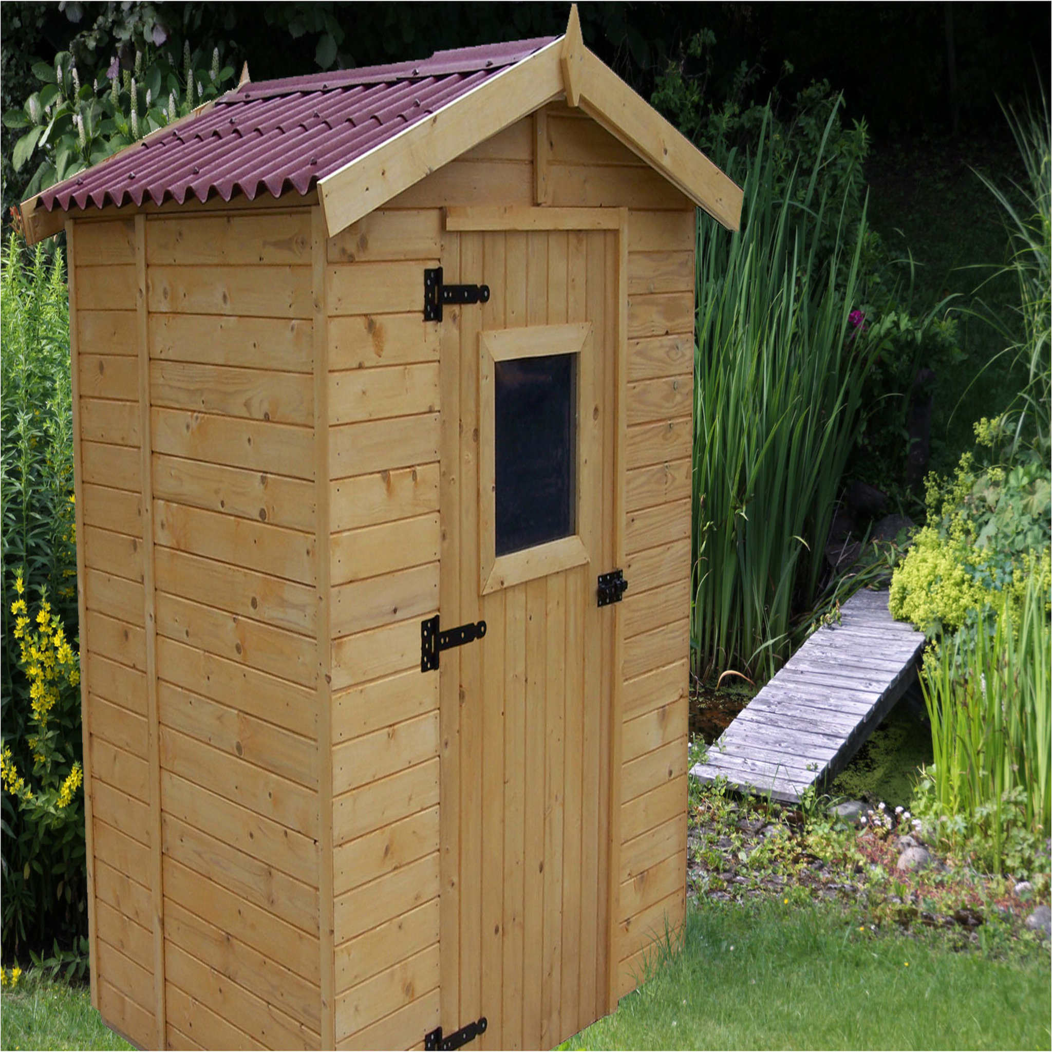 Habrita Abri de jardin bois - 1,83m² - EDEN 2