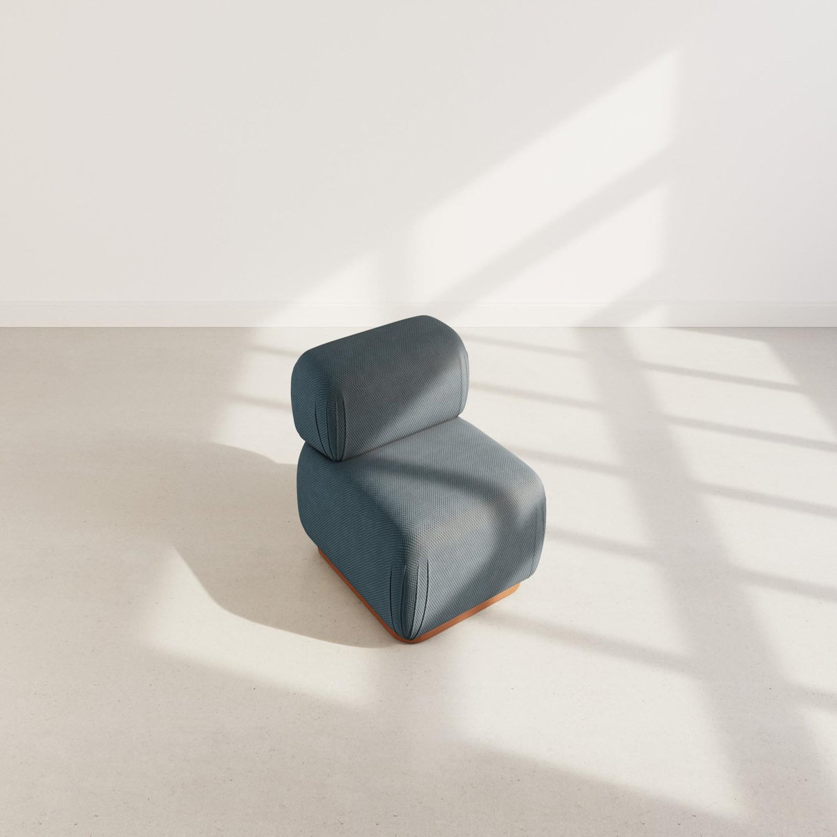 LISA DESIGN Penelope - module d'assise en velours texturé