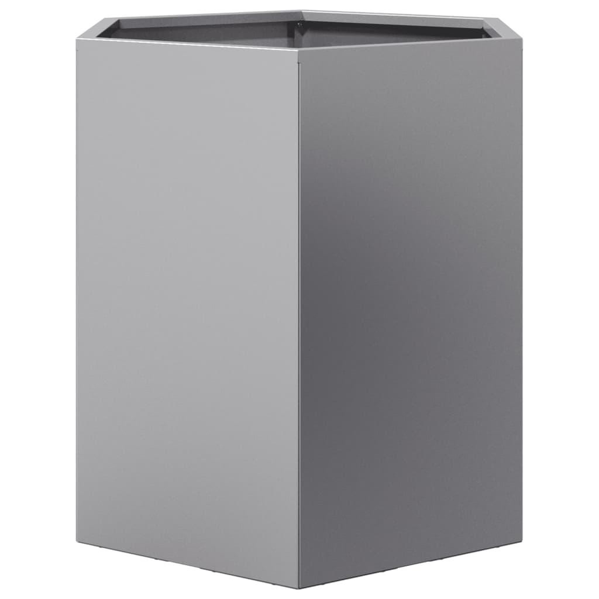 Voir la diapositive 4 : VIDAXL Jardiniere hexagone 46x40x45 cm acier galvanise