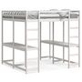 Voir la diapositive 2 : VIDAXL Lit superpose et bureau et echelle 140x200cm bois de pin massif