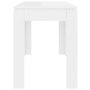 Voir la diapositive 5 : VIDAXL Table a manger Blanc brillant 120x60x76 cm Bois d'ingenierie