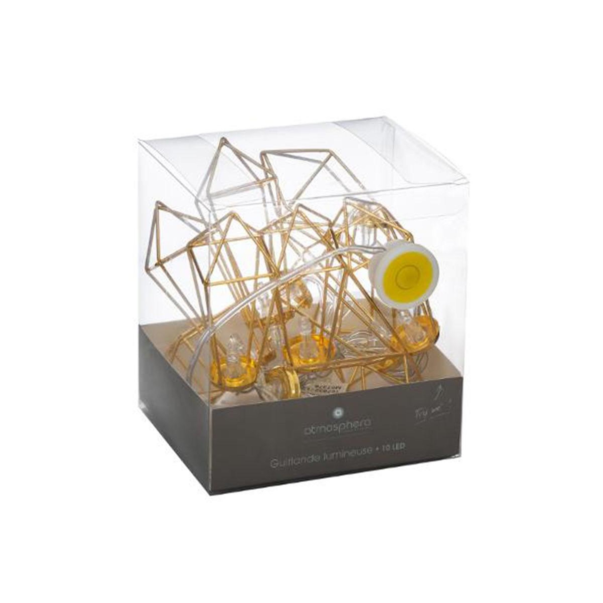 Voir la diapositive 3 : ATMOSPHERA Guirlande lumineuse 10 led  filaire  120cm or