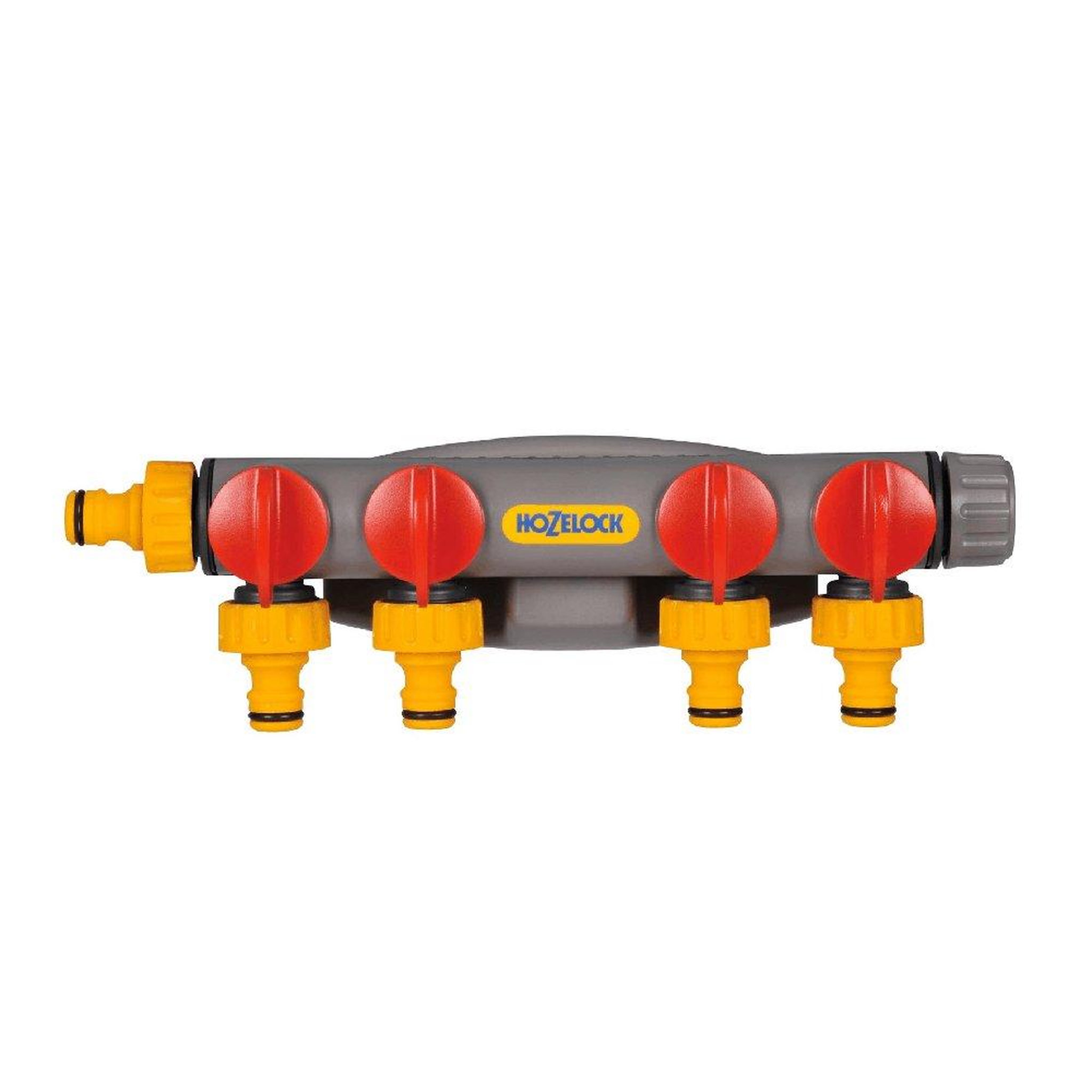 Hozelock Raccord de robinet à quatre circuits en plastique fixation murale