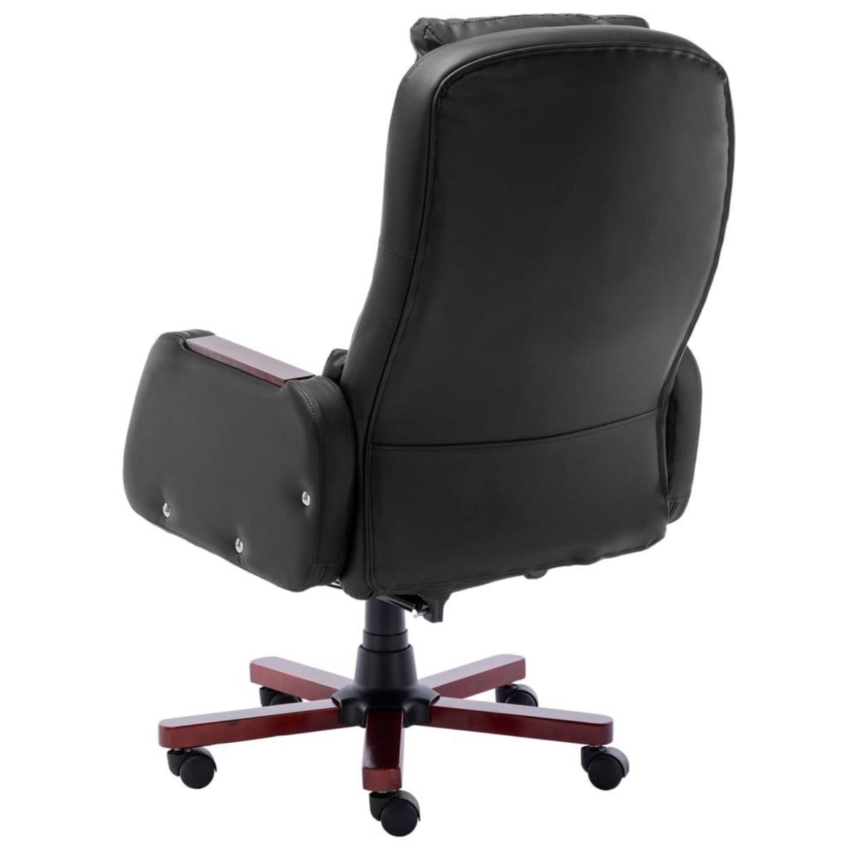 VIDAXL Chaise de bureau de massage Noir Similicuir