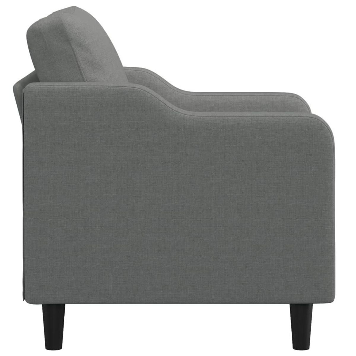 VIDAXL Fauteuil Gris fonce 60 cm Tissu